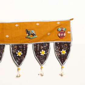 Handmade Shell Work Fabric Toran for Home Decor