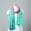 Multicolor - jacquard patchwork cotton stole 66