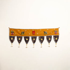 Handmade Shell Work Fabric Toran for Home Decor