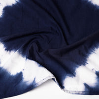 Blue - Shibori Tie-Dye Cotton Scarf