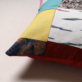 Handcrafted Patchwork Cushion Cover (16 x 16 in) 24