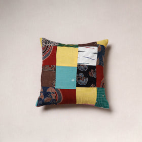 Handcrafted Patchwork Cushion Cover (16 x 16 in) 27