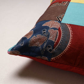 Handcrafted Patchwork Cushion Cover (16 x 16 in) 27