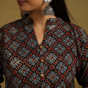 Buy Block Print Cotton Ajrakh Kurta Set with Dupatta 