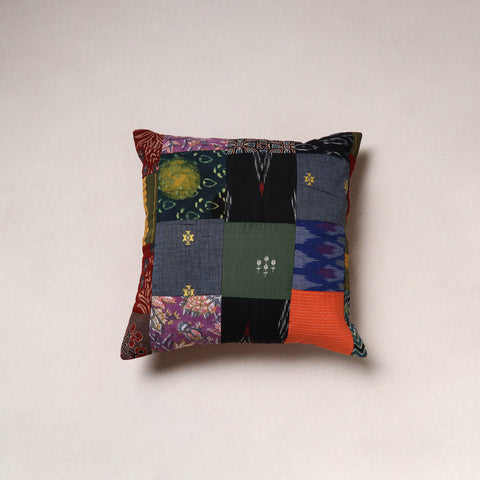 Handcrafted Patchwork Cushion Cover (16 x 16 in) 28