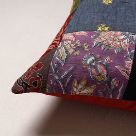 Handcrafted Patchwork Cushion Cover (16 x 16 in) 28