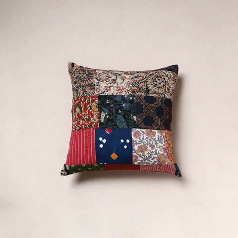 Handcrafted Patchwork Cushion Cover (16 x 16 in) 29