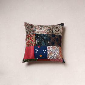 Handcrafted Patchwork Cushion Cover (16 x 16 in) 29