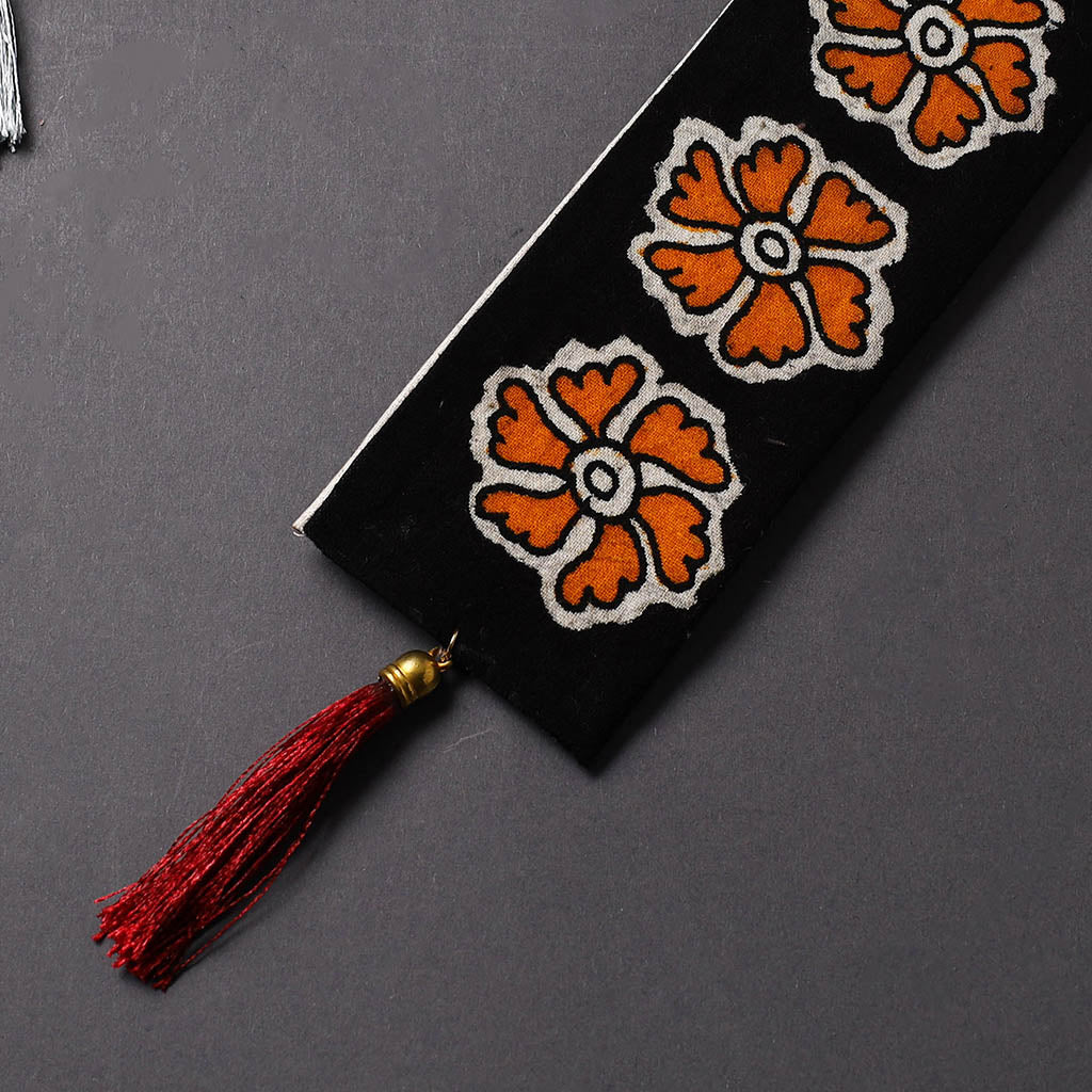 Handpainted Fabric Bookmark With Tassel 16