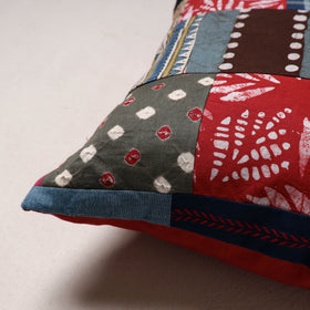 Handcrafted Patchwork Cushion Cover (16 x 16 in) 30