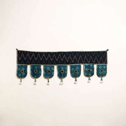 Handmade Shell Work Fabric Toran for Home Decor