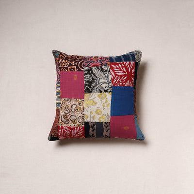 Handcrafted Patchwork Cushion Cover (16 x 16 in) 31