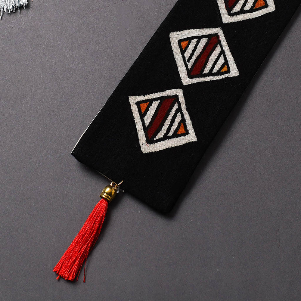 Handpainted Fabric Bookmark With Tassel 18