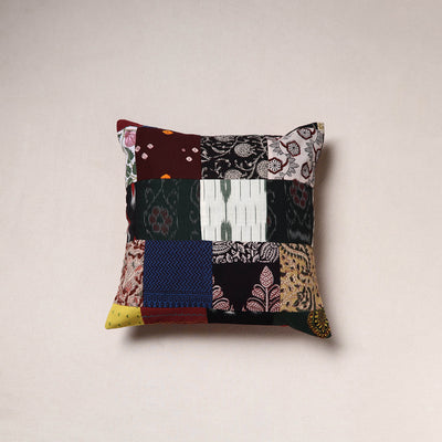Handcrafted Patchwork Cushion Cover (16 x 16 in) 32