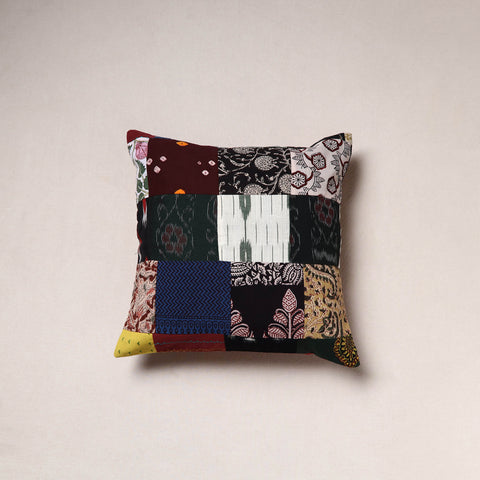 Handcrafted Patchwork Cushion Cover (16 x 16 in) 32