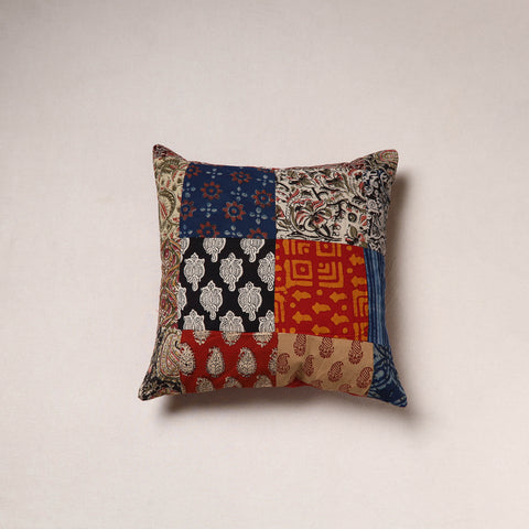 Handcrafted Patchwork Cushion Cover (16 x 16 in) 33