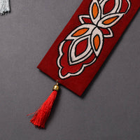 Handpainted Fabric Bookmark With Tassel 22