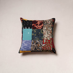 Handcrafted Patchwork Cushion Cover (16 x 16 in) 35