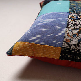 Handcrafted Patchwork Cushion Cover (16 x 16 in) 35