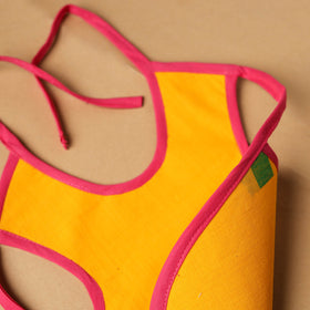 Yellow Handmade Cotton Baby Bib