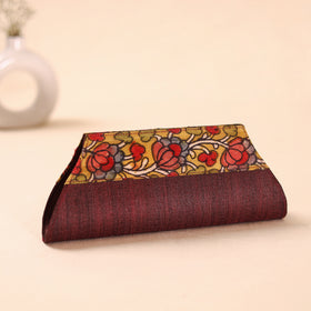 Srikalahasti Kalamkari Handpainted Clutch by Dwaraka Plus 01