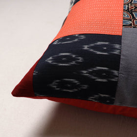 Handcrafted Patchwork Cushion Cover (16 x 16 in) 37