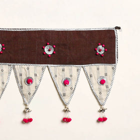 Handmade Shell Work Fabric Toran for Home Decor