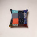 Handcrafted Patchwork Cushion Cover (16 x 16 in) 39