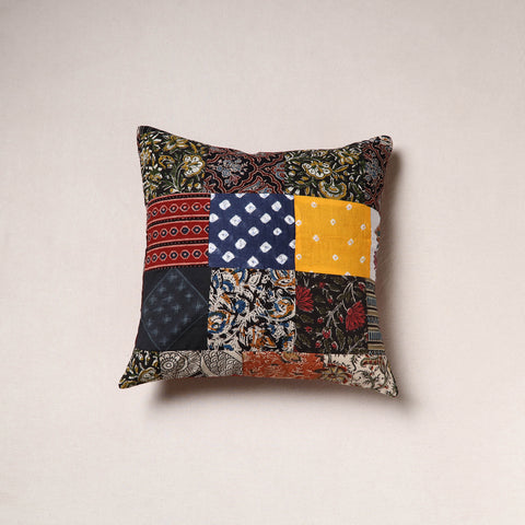 Handcrafted Patchwork Cushion Cover (16 x 16 in) 41