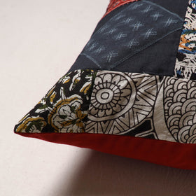 Handcrafted Patchwork Cushion Cover (16 x 16 in) 41