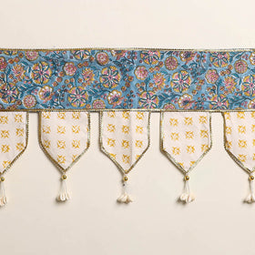 Handmade Shell Work Fabric Toran for Home Decor