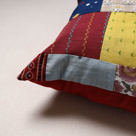 Handcrafted Patchwork Cushion Cover (16 x 16 in) 42