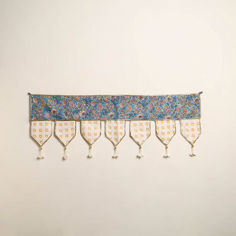 Handmade Shell Work Fabric Toran for Home Decor