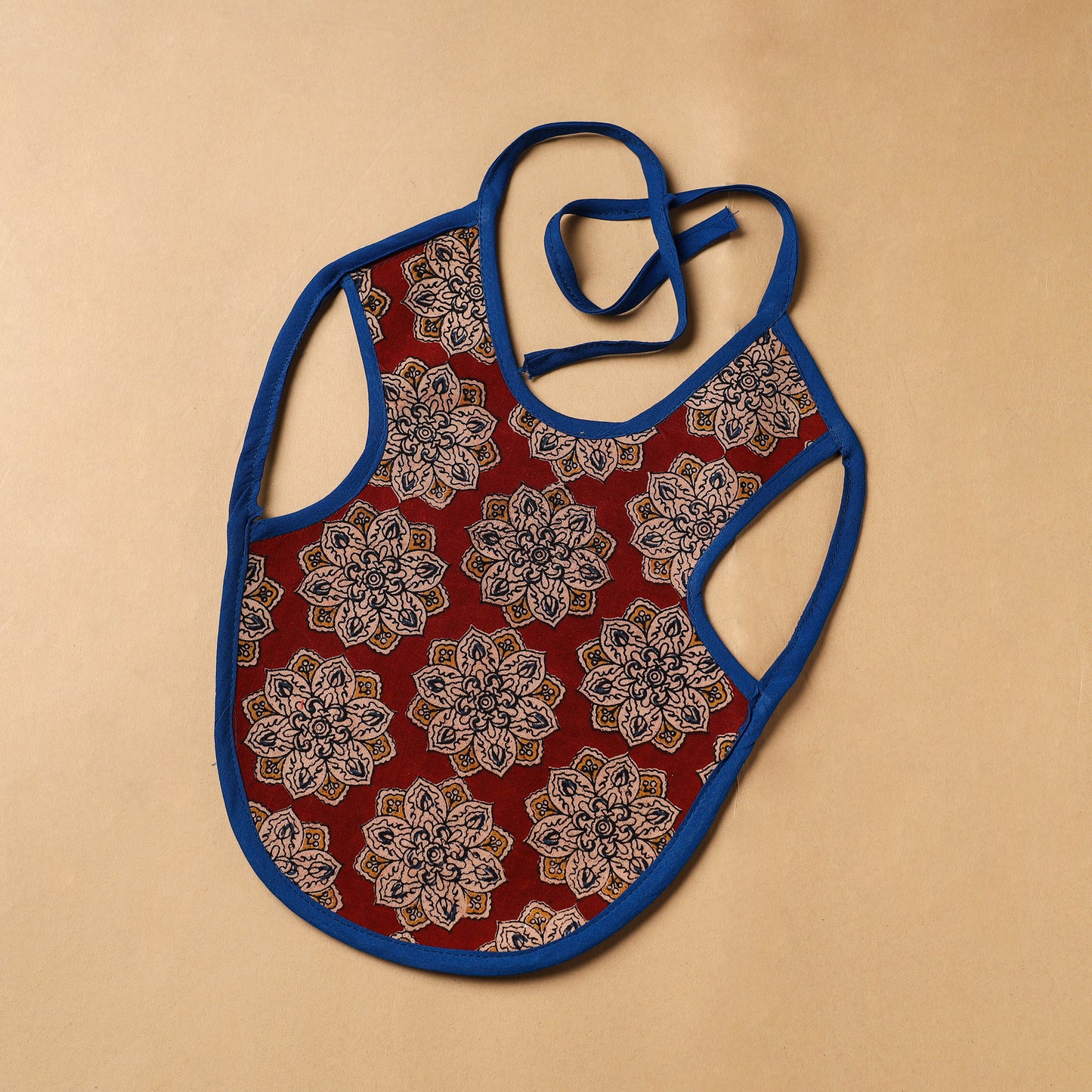 Brown Handmade Cotton Baby Bib