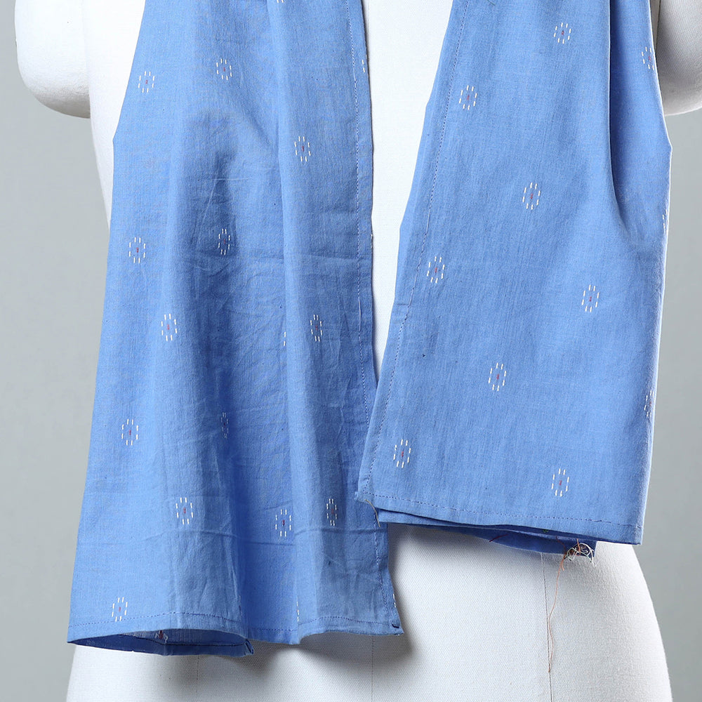 Blue - Jacquard Patchwork Cotton Stole 102