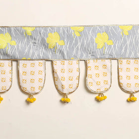 Handmade Shell Work Fabric Toran for Home Decor