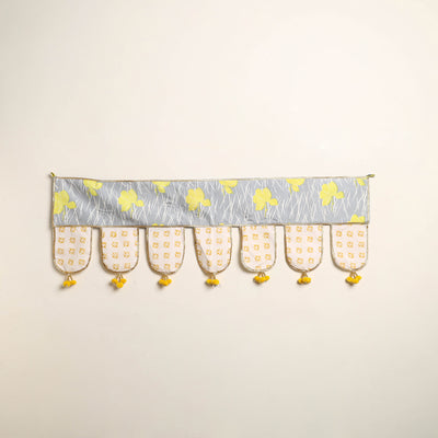 Handmade Shell Work Fabric Toran for Home Decor