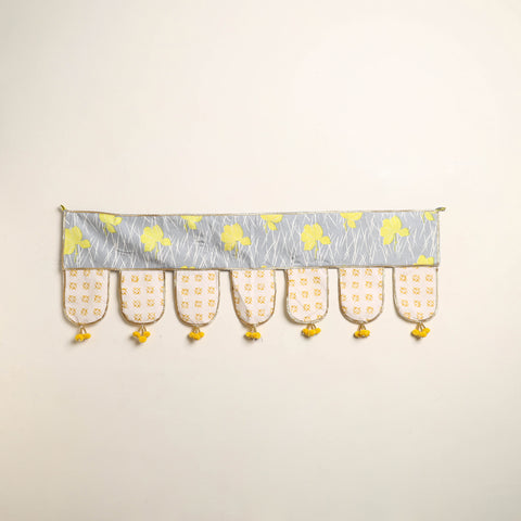 Handmade Shell Work Fabric Toran for Home Decor