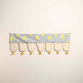 Handmade Shell Work Fabric Toran for Home Decor