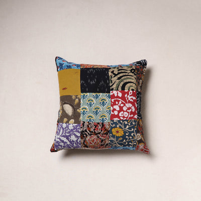 Handcrafted Patchwork Cushion Cover (16 x 16 in) 45