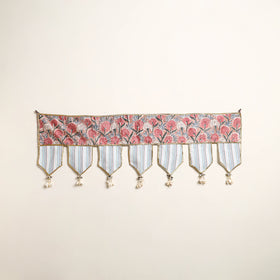 Handmade Shell Work Fabric Toran for Home Decor