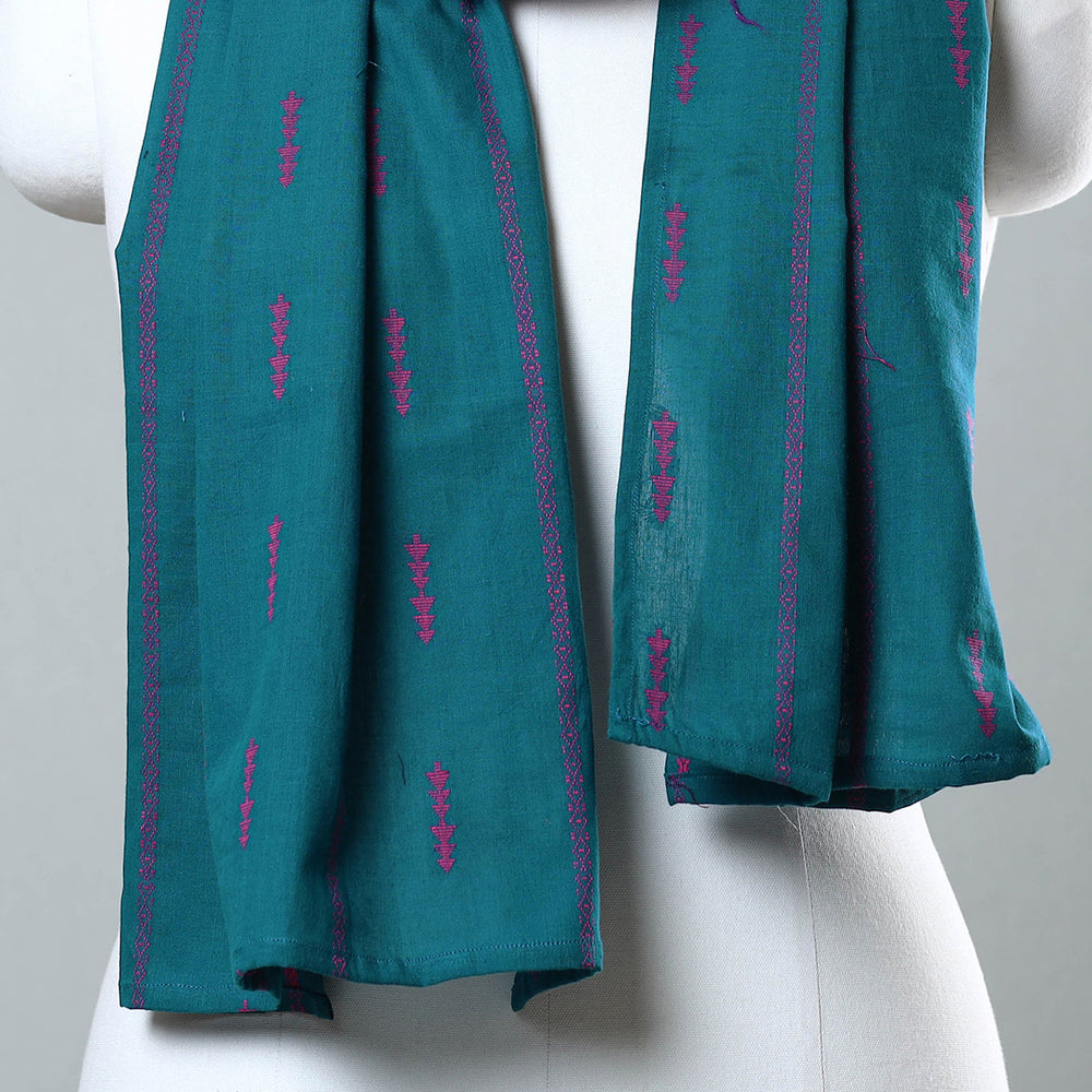 Multicolor - Jacquard Patchwork Cotton Stole 104