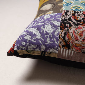 Handcrafted Patchwork Cushion Cover (16 x 16 in) 45