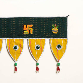 Handmade Shell Work Fabric Toran for Home Decor