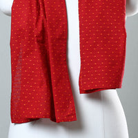 Red - Jacquard Patchwork Cotton Stole 106