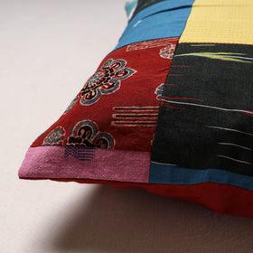 Handcrafted Patchwork Cushion Cover (16 x 16 in) 46