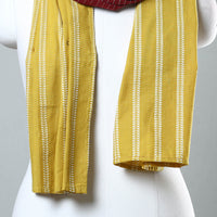 Yellow - Jacquard Patchwork Cotton Stole 107