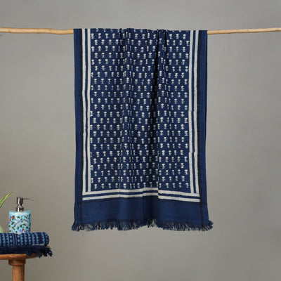 Pipad Hand Block Print Natural Dyed Pure Handloom Cotton Towel 03