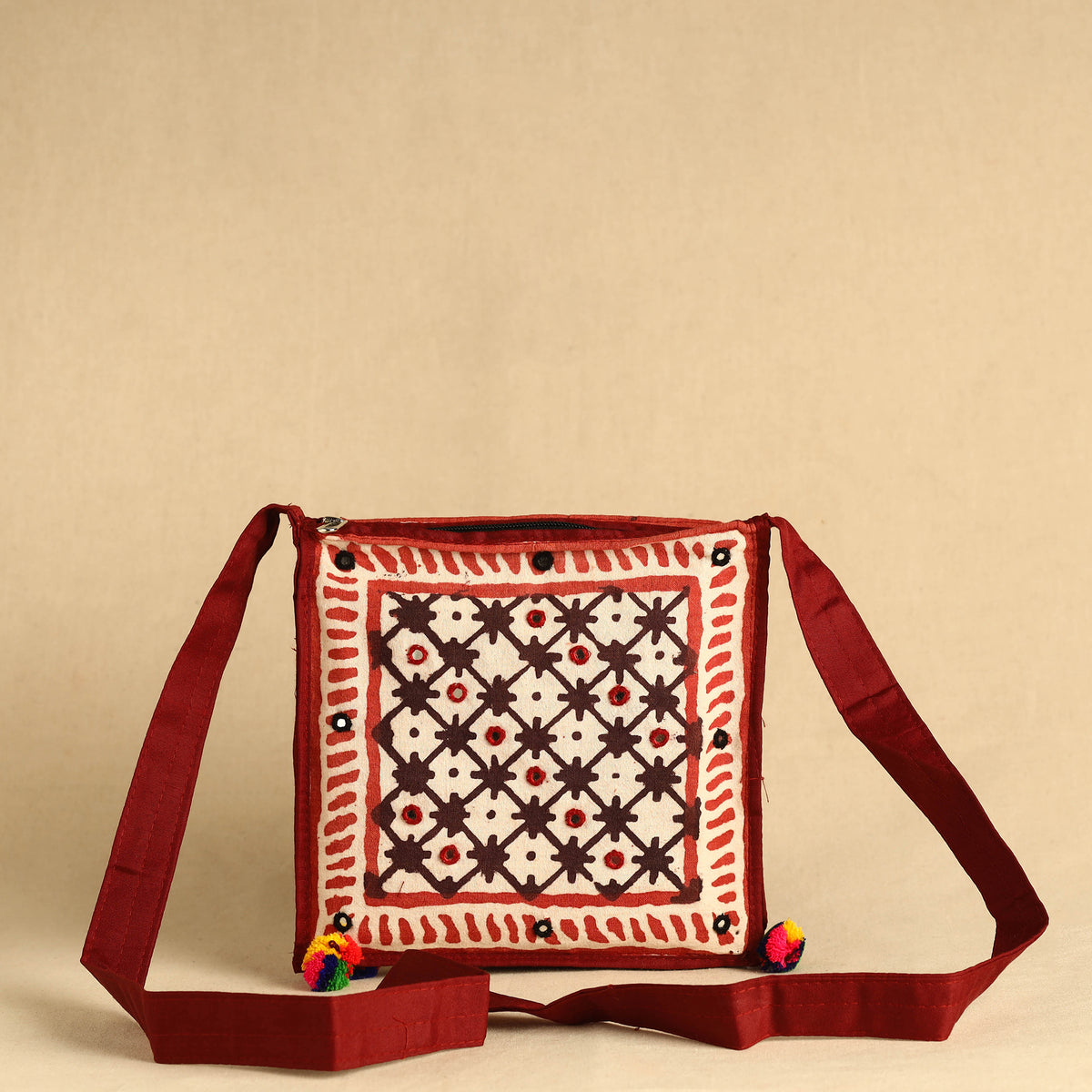 Embroidery Sling Bag