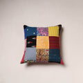 Handcrafted Patchwork Cushion Cover (16 x 16 in) 47
